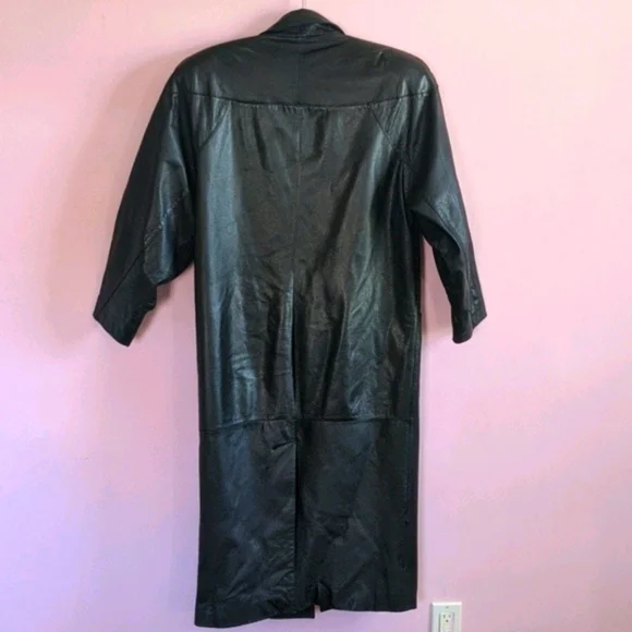 80s Vibe BB Dakota Leather Long Coat SM